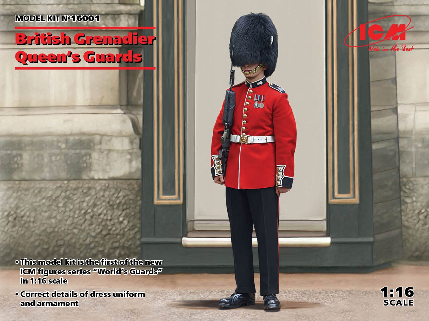 Britský Grenadier Královské Gardy 1:16 ICM 16001