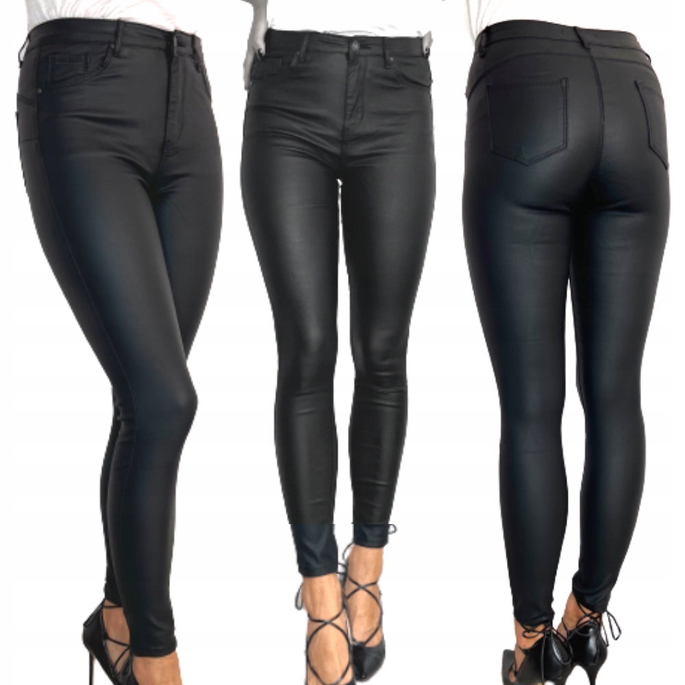 

Spodnie Skórzane Damskie Modelujące Push-up 38/M