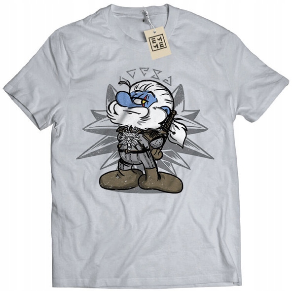 

Koszulka Papa Smerf Wiedźmin Smerfy M