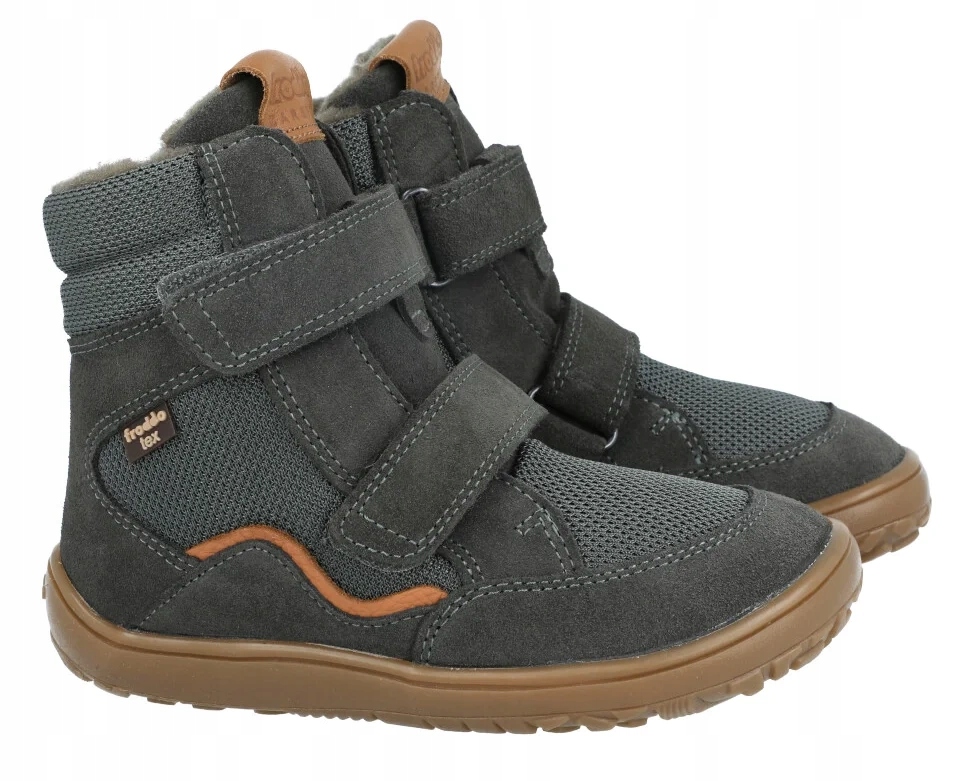 Kozaki Froddo G3160247-5 membrana chłopięce zimowe barefoot na rzep R31