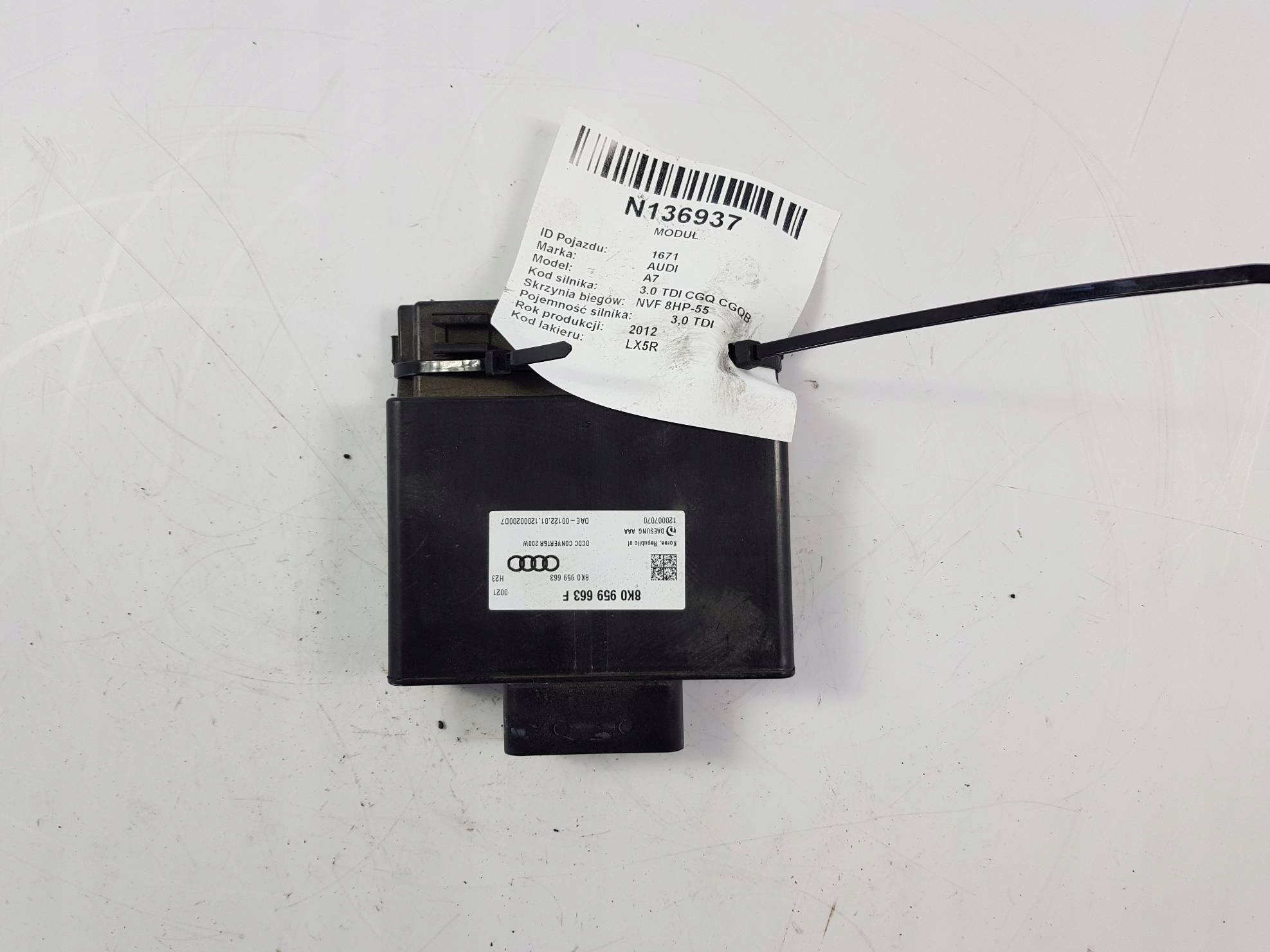 modul 8K0959663F AUDI A7 4GA