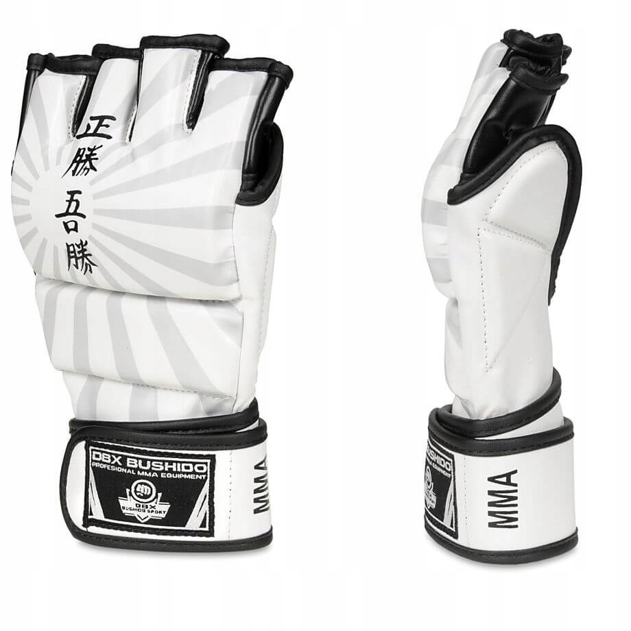 RĘKAWICE MMA TRENINGOWE NA WOREK GRUSZKĘ CHWYTNE DŁUGI RZEP DBX BUSHIDO L Płeć produkt uniseks
