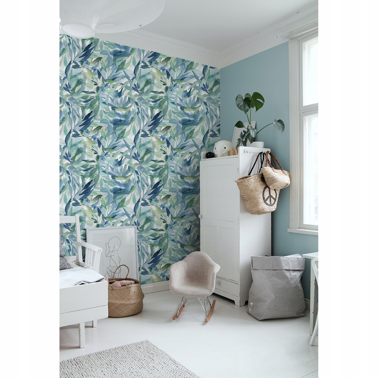 

Fototapeta ścienna Niebieski kwiatowy wzór 360x250