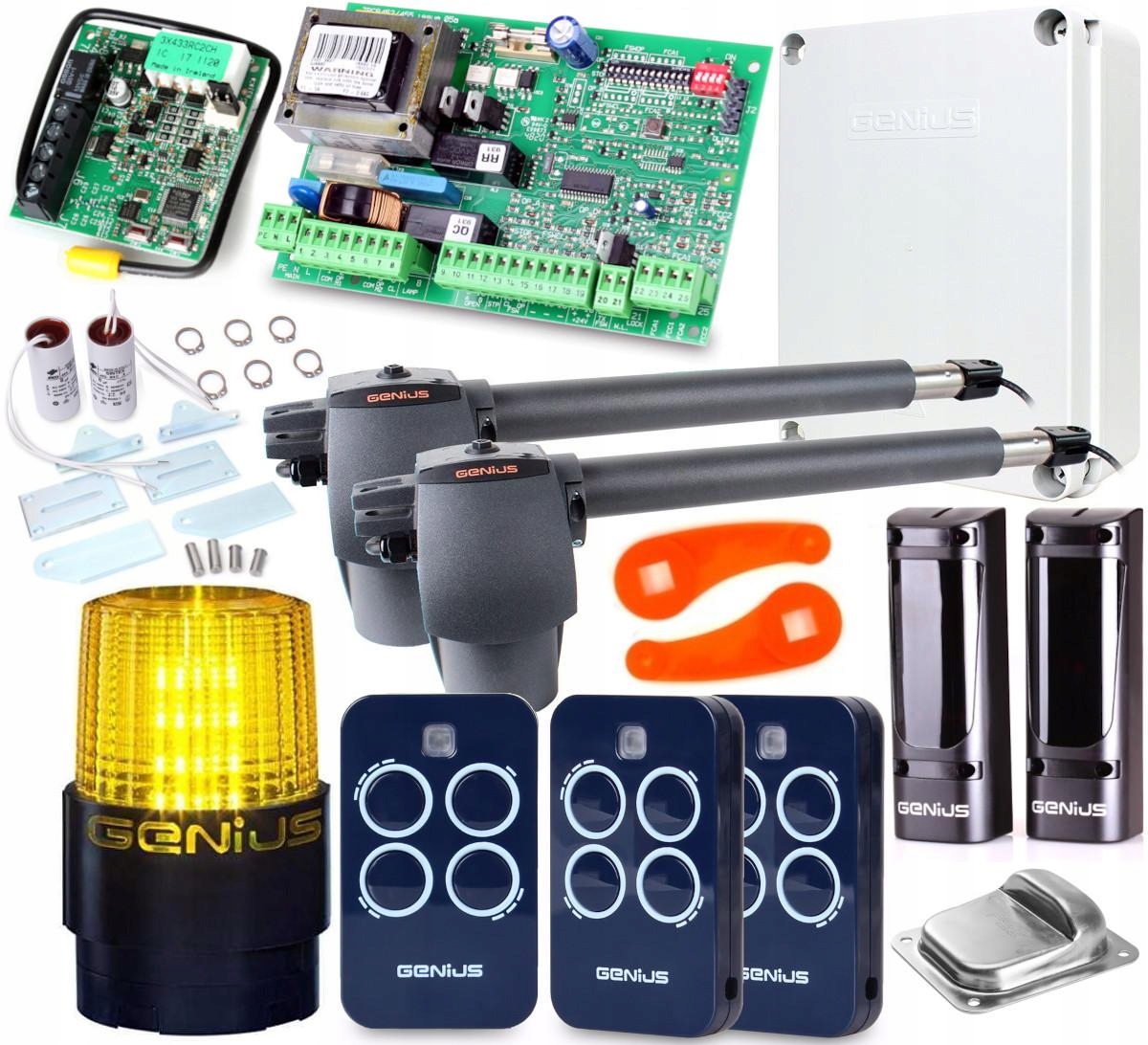 Napędy Siłowniki Genius Gbat 300 3xPILOT Lampa Kpl