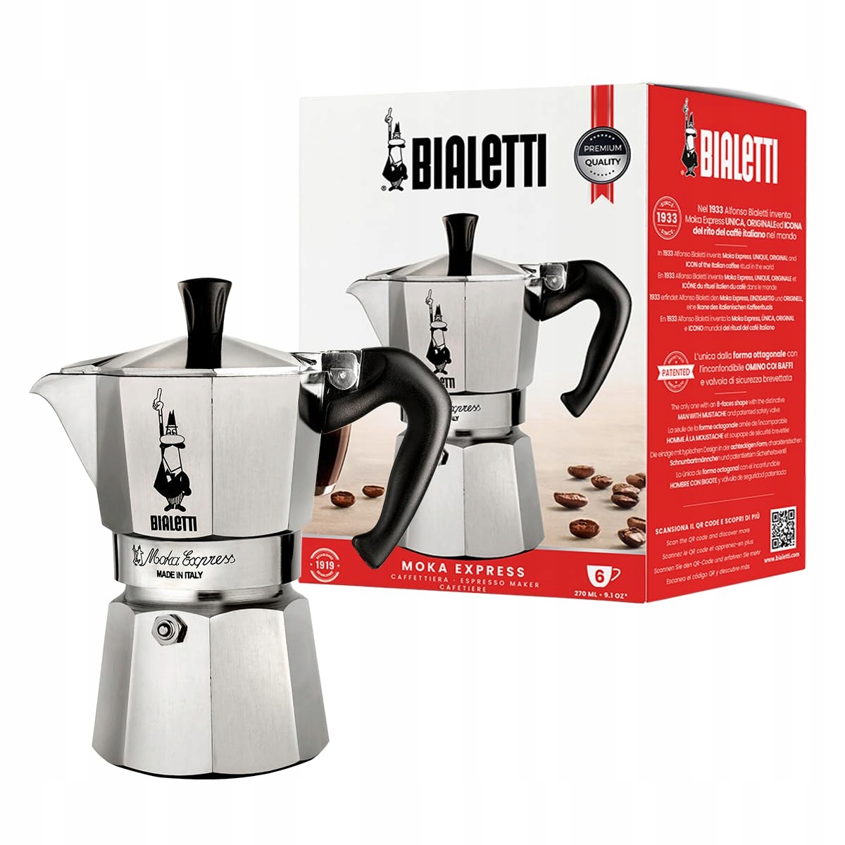 Kawiarka klasyczna Bialetti Moka Express 200 ml 6 tz