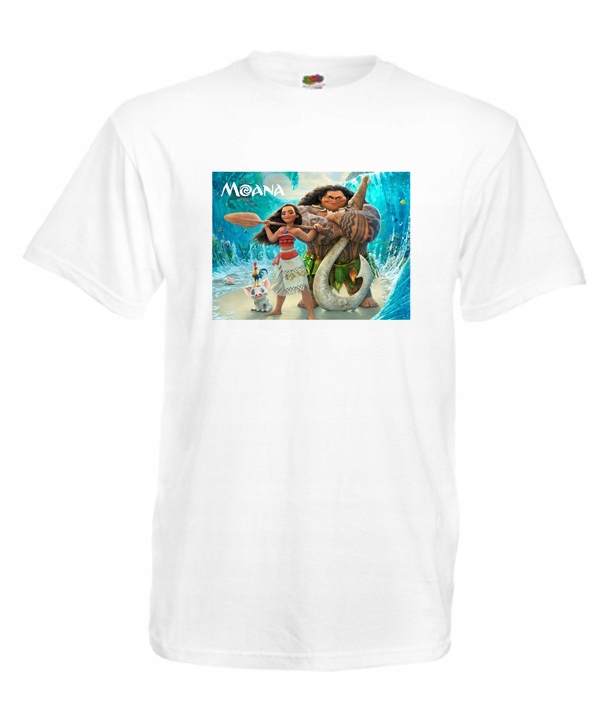 

XXXL Koszulka Męska Vaiana Moana Skarb Oceanu Wzór