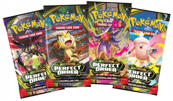Karty Pokémon TCG Mega Evolution Perfect Order Booster saszetka 10 sztuk