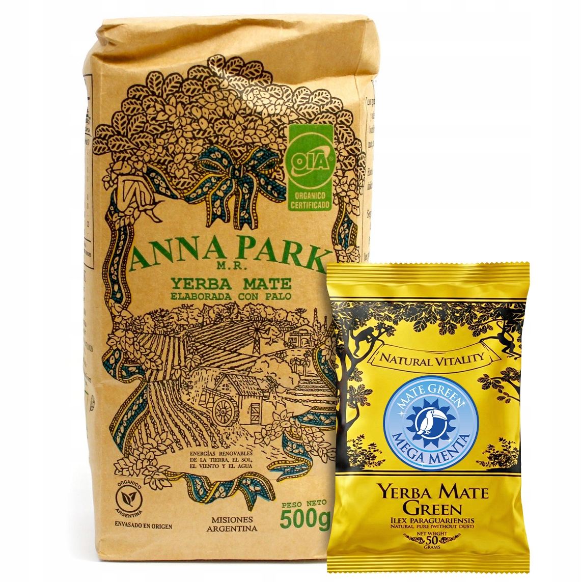 Yerba Mate Anna Park Organico 500 g Dárek Mate Green Menta