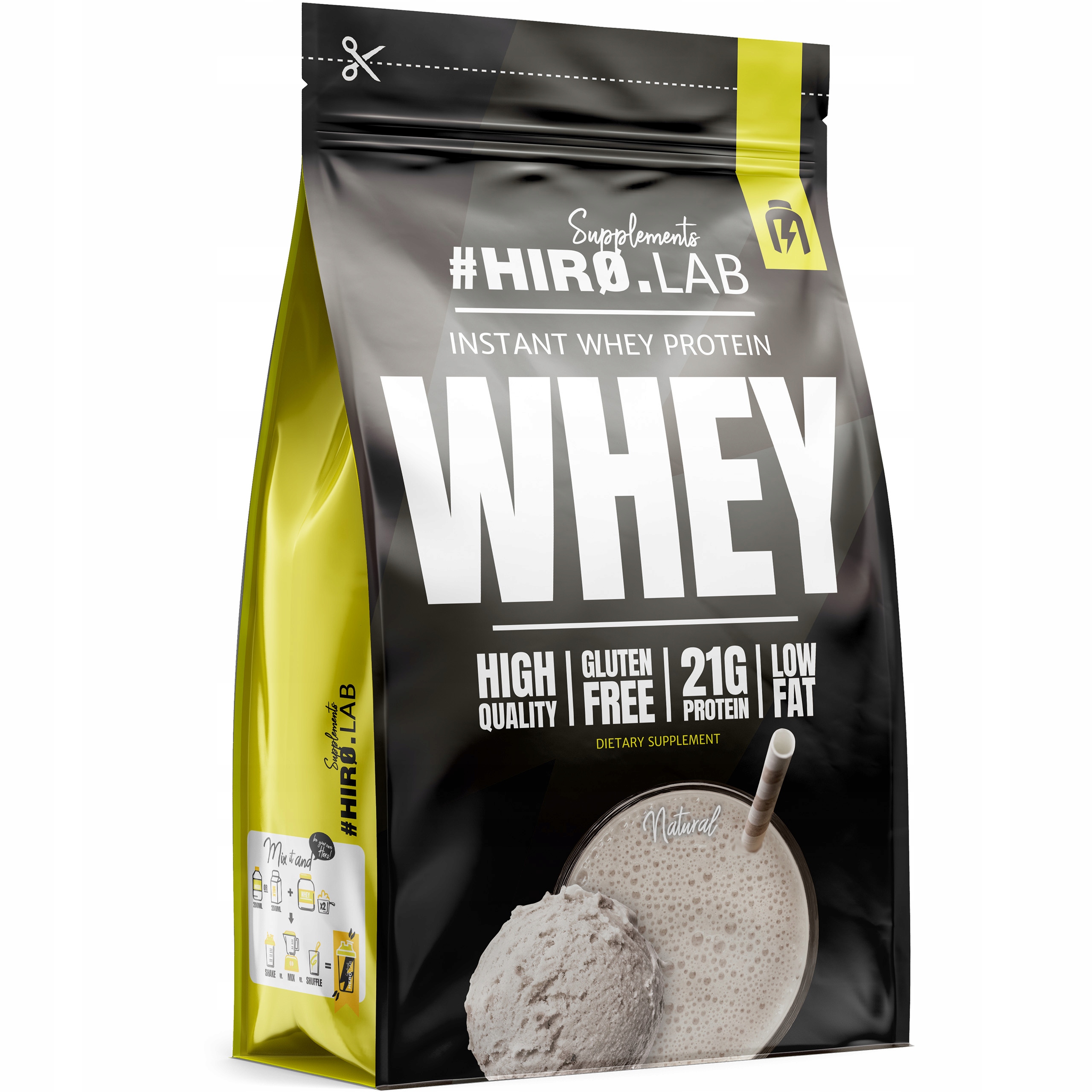 Doplněk Stravy Wpc Hiro protein 700 g 50 g jako dárek Natural Instant Whey Protein