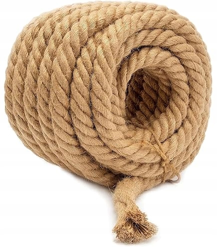 Jutové lano 12 mm x 30 m. Silné, pevné, odolné!