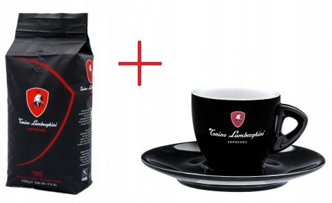 Kawa ziarnista Lamborghini Red 1 kg filiżanka