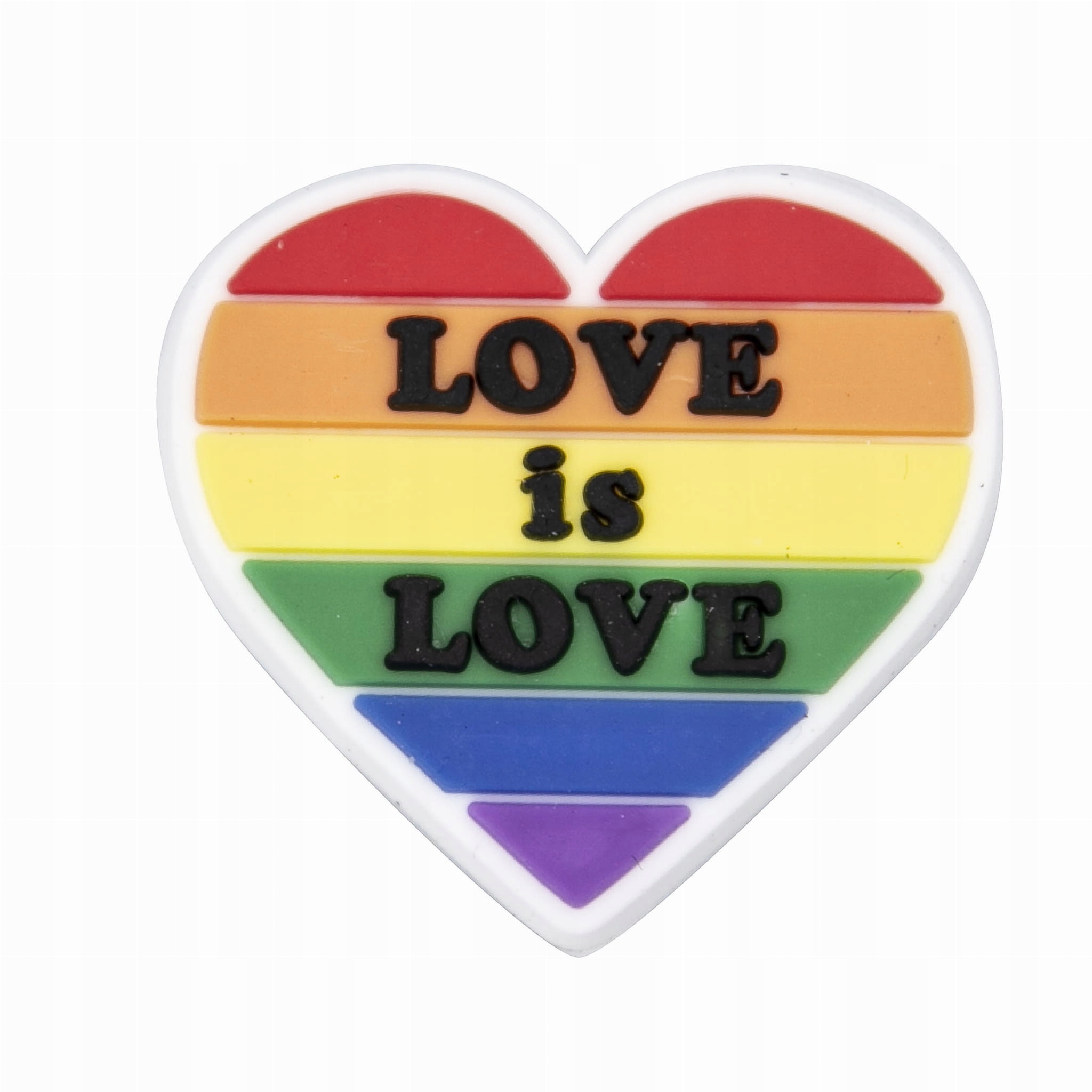 

Serce Love is love Lgbt wpinka ozdoba do kroksów
