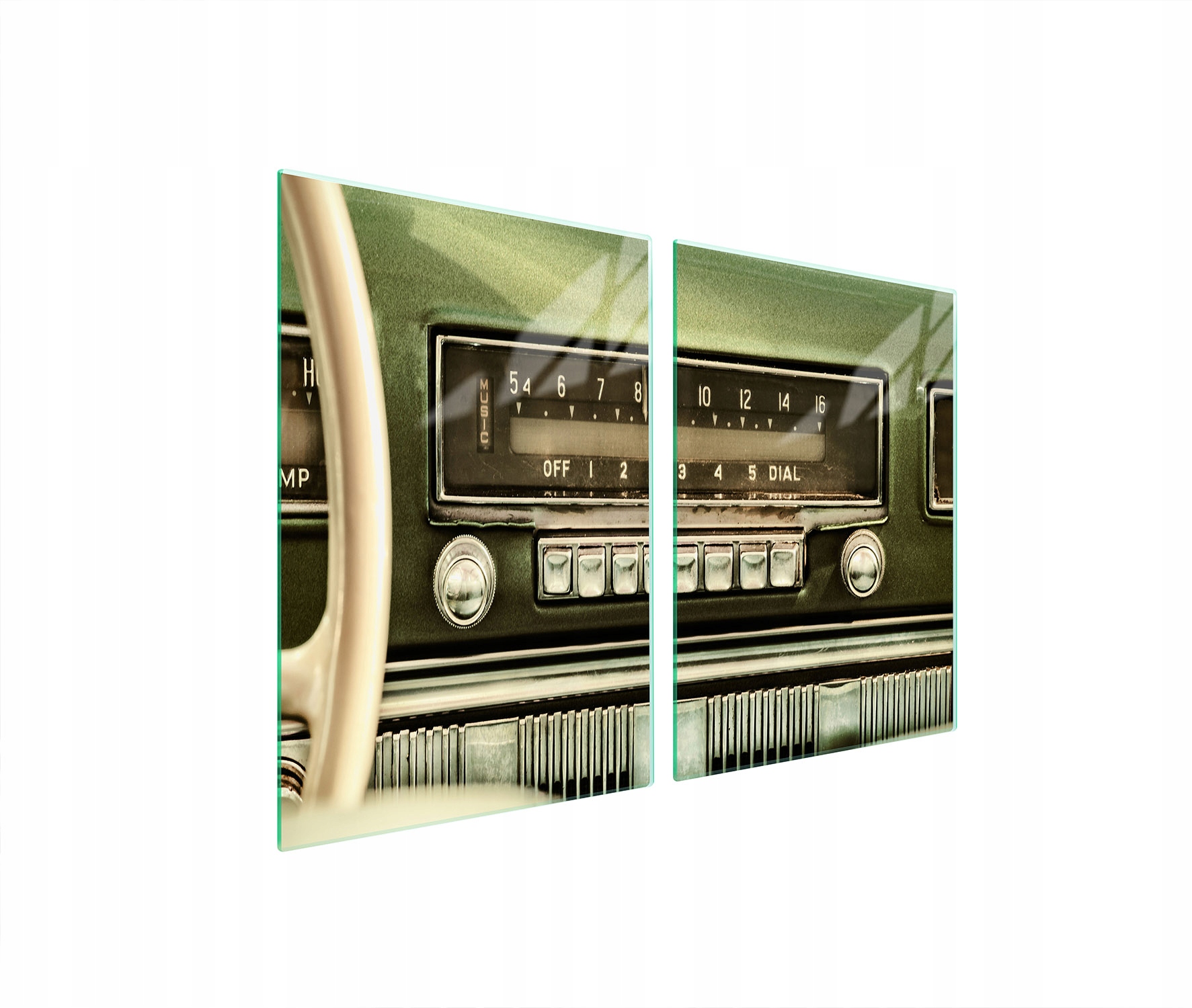 Skleněná Ochranná Deska Do Kuchyně 2x45x52 Rádio Tvrzené Sklo