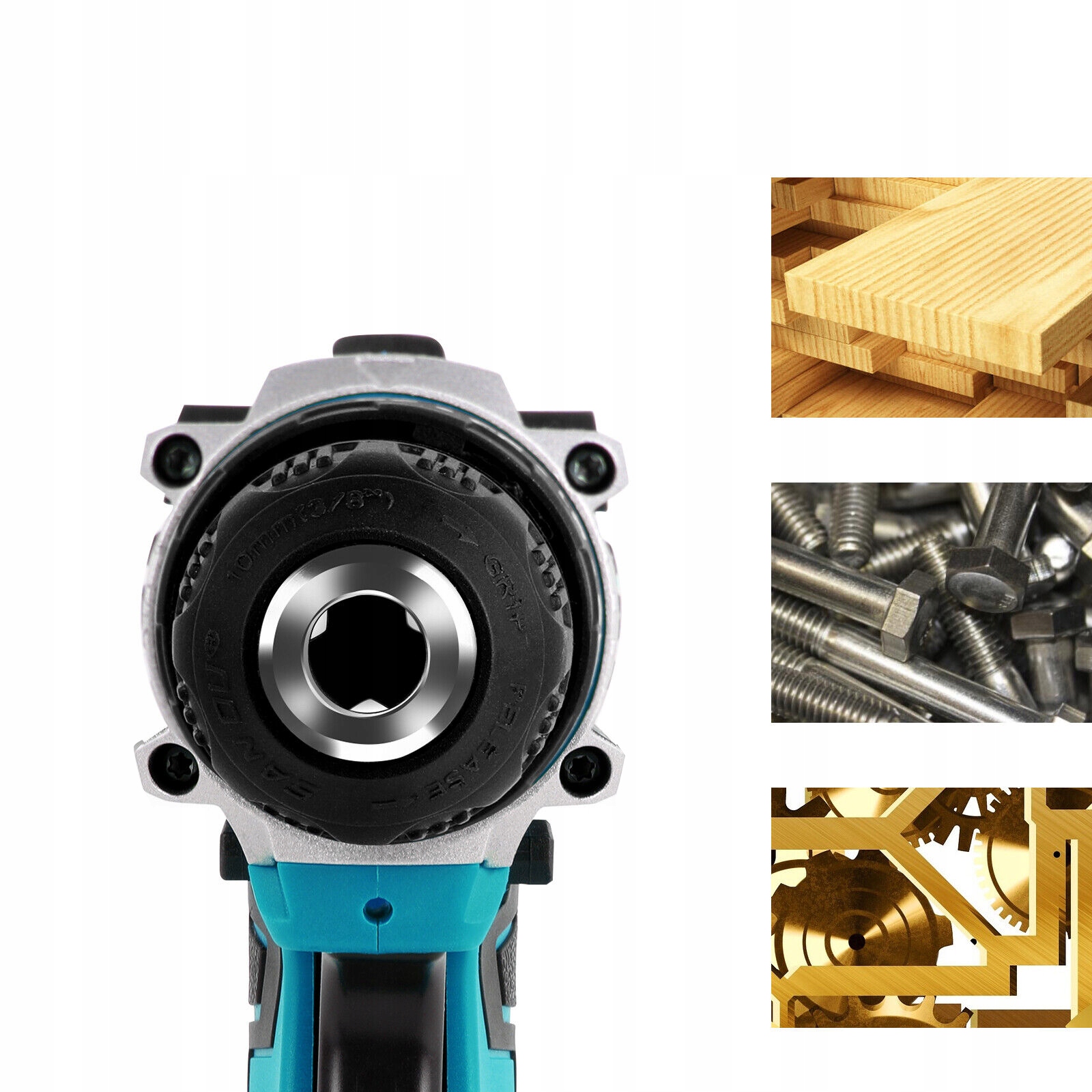 WIERTARKO WKRĘTARKA WIERTARKO WKRĘTARKA Z UDAREM AKUMULATOROWA + 2xAKU 18V Prędkość obrotowa 1 obr./min