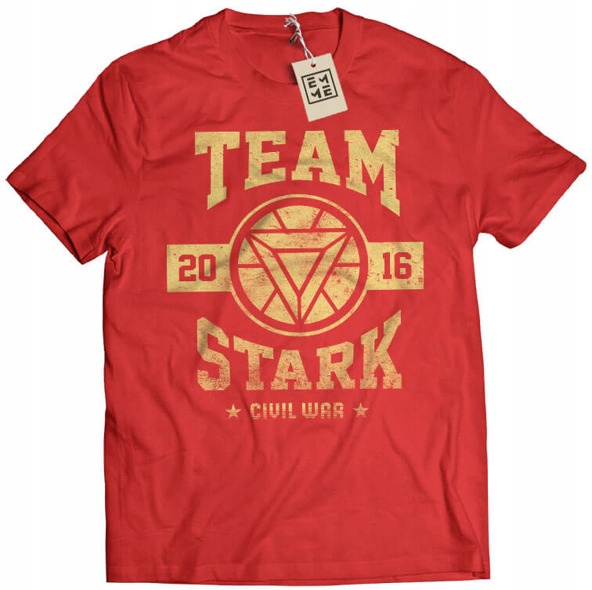 

Koszulka Team Stark Civil War czerwona XL