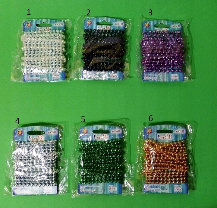 koraliki  mix kształtów 5mmx 3m | KOR-3113 — 2