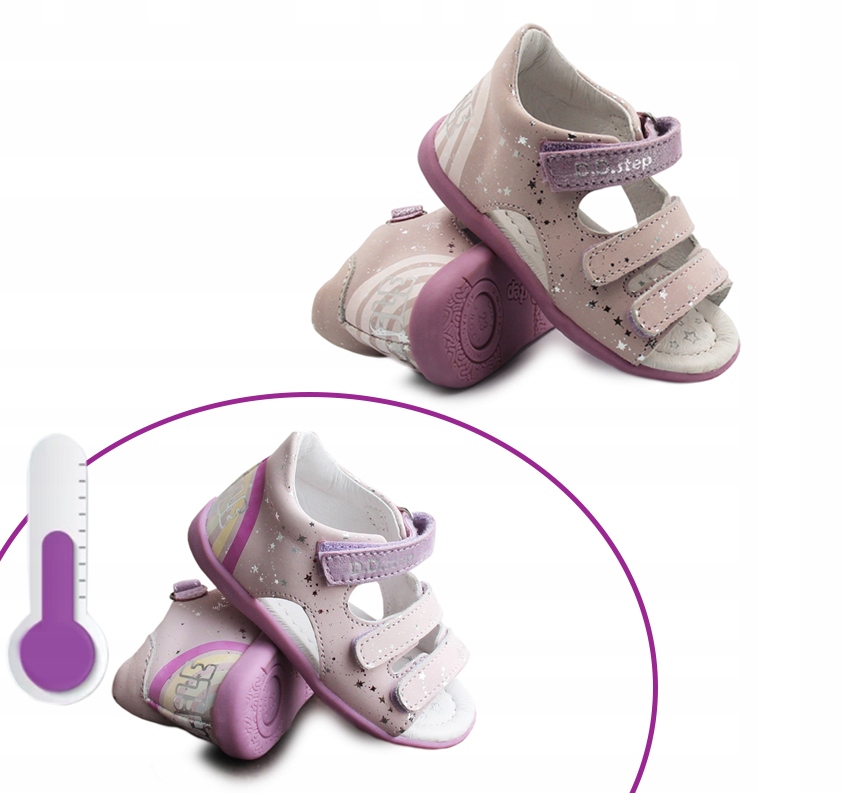 

sandały dziewczęce Dd.step Mauve roz. 24