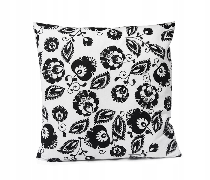 POSZEWKA bawełna 60x60 Łowicz czarny