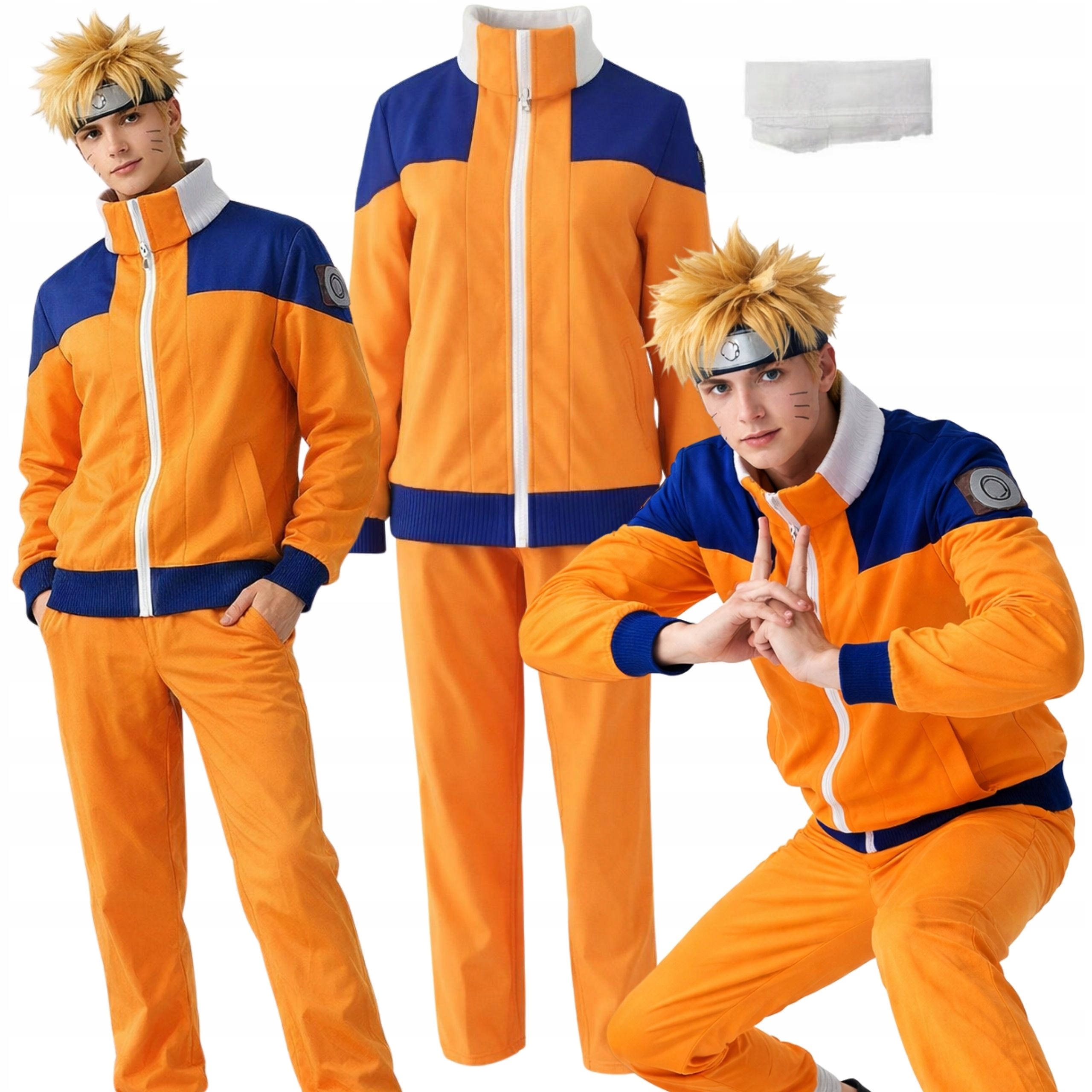 Kostým Naruto Uzumaki Anime Cosplay Kostým Ninja Na Konvent S M 158 164