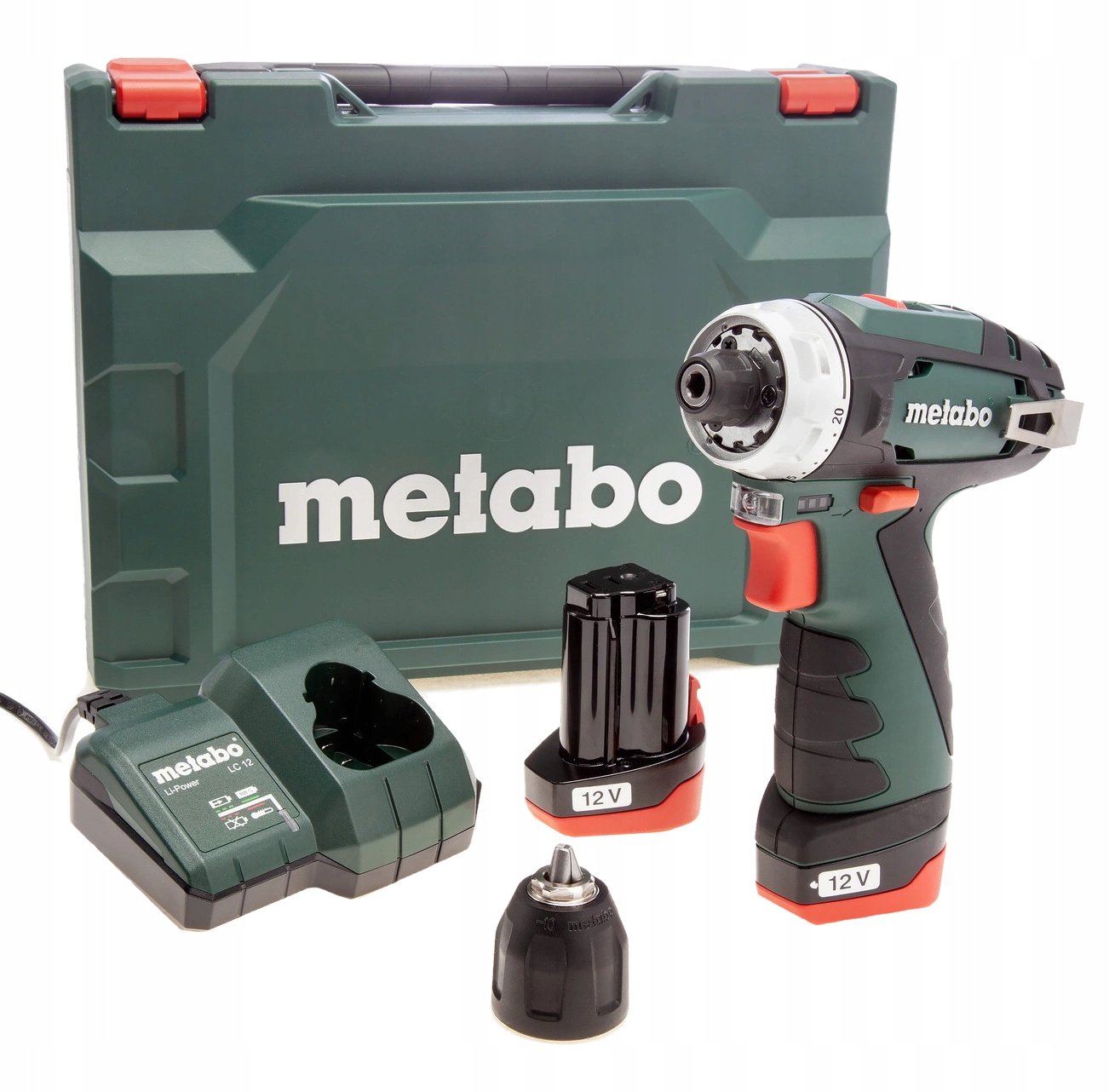 Metabo PowerMaxx Bs Basic Wiertarko Wkrętarka Akumulatorowa 600984500 2x2Ah
