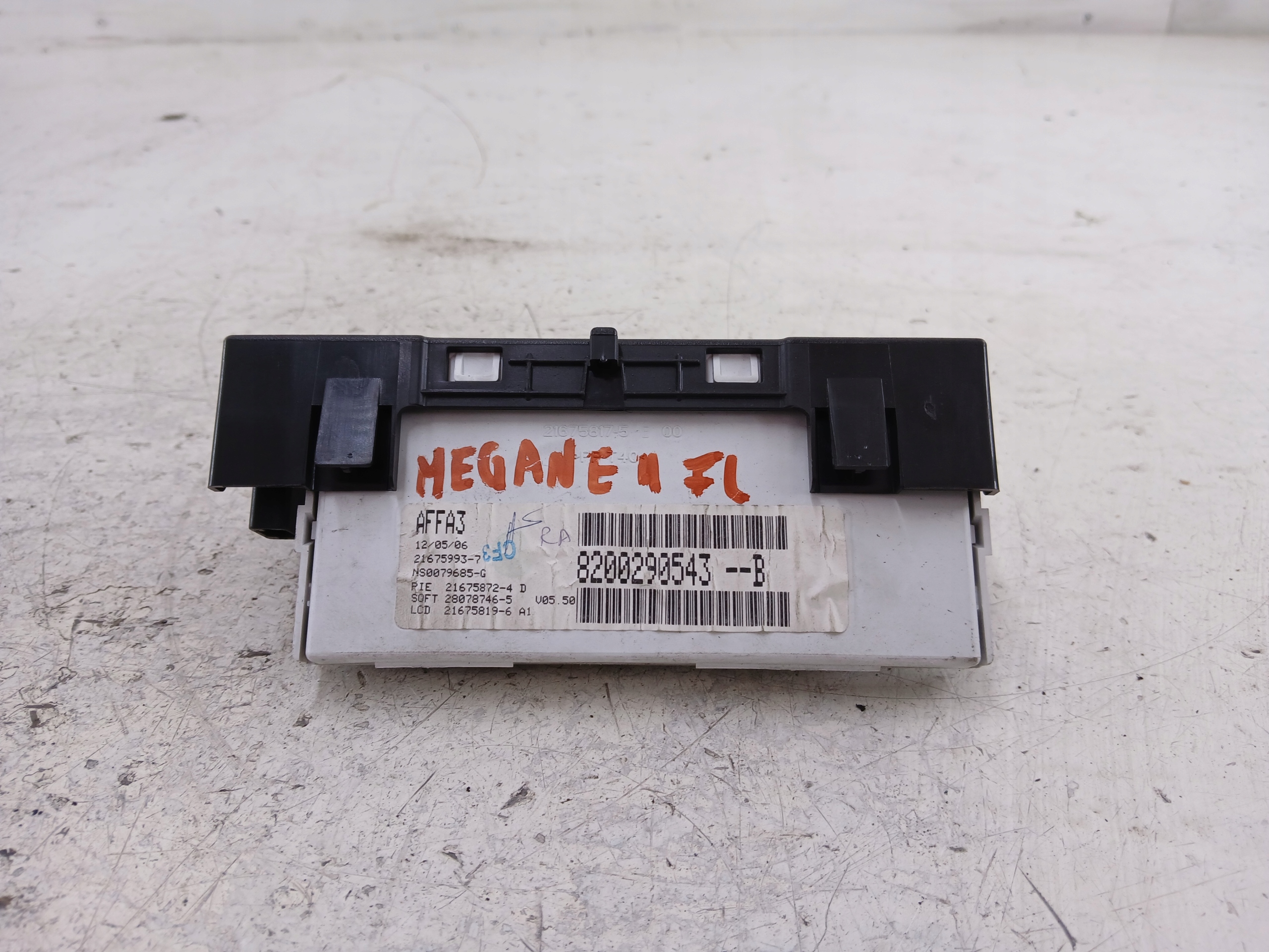 RENAULT MEGANE II Display RADIA 8200290543B