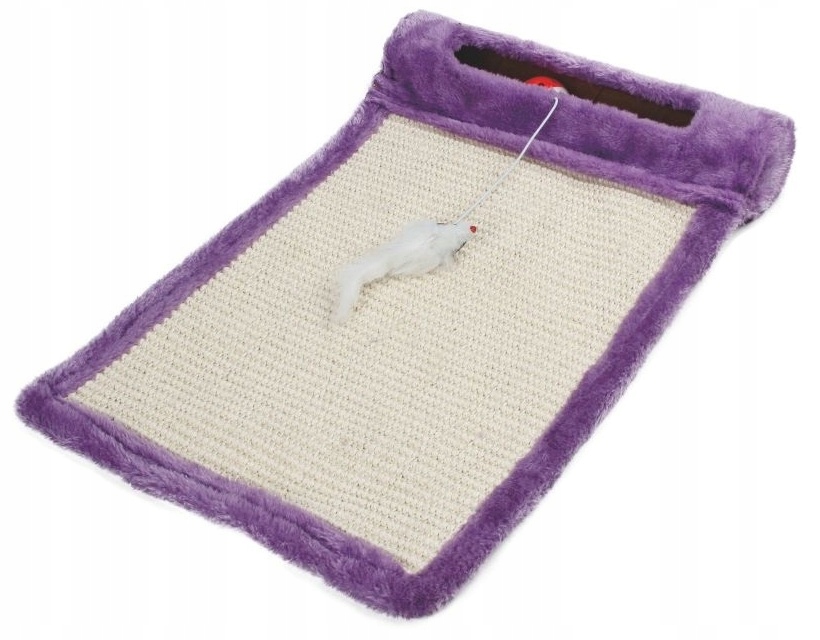 Drapak mata dla kota z myszką fioletowy Uniq Pets 45×31cm