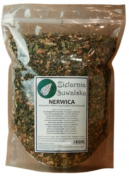 

Zielarnia Suwalska Zioła Nerwica Klimuszko 500g