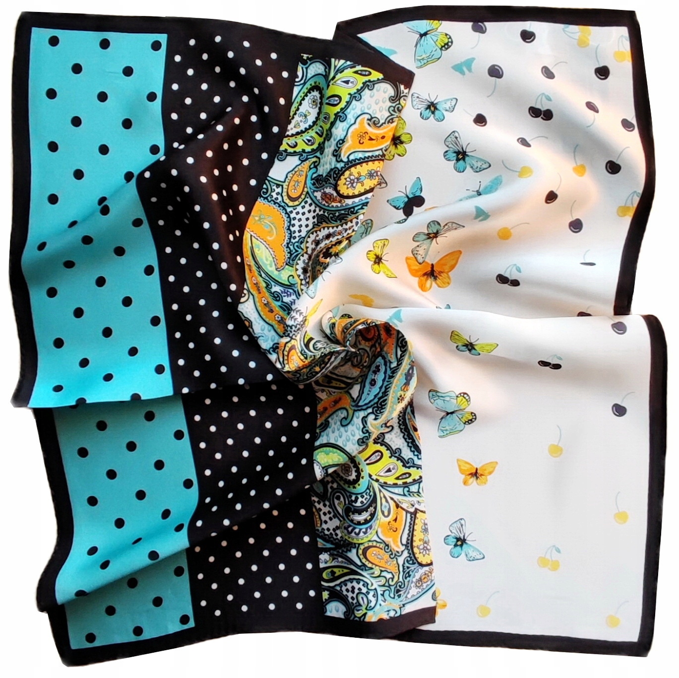 100% JEDWAB MARKOWA APASZKA CHUSTA JAKOŚĆ PREMIUM^ Model LDS22903_21