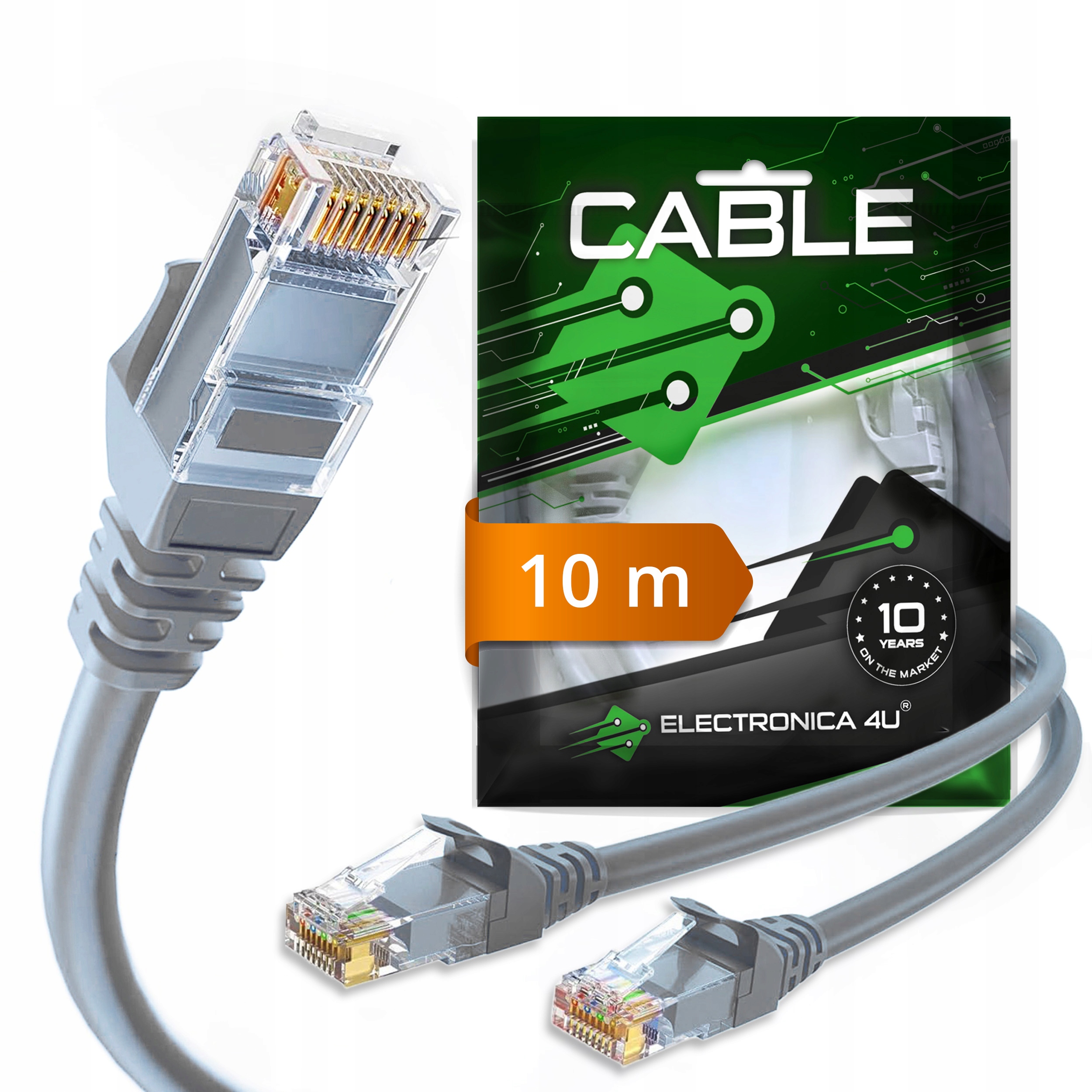 Skrętka ELECTRONICA 4U U/UTP kat. 6 10 m