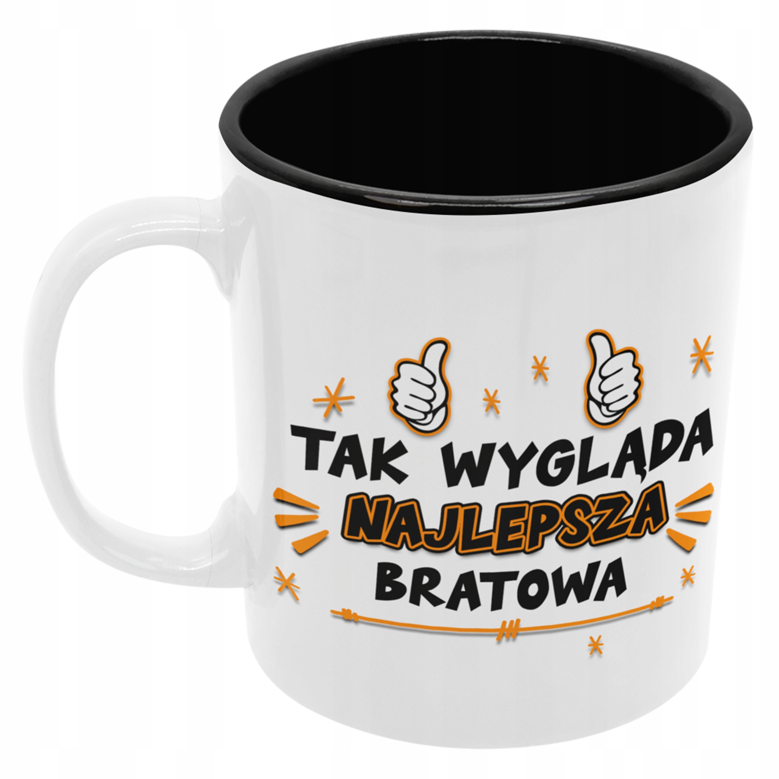 

Kubek Bratowa dla bratowej prezent czarny