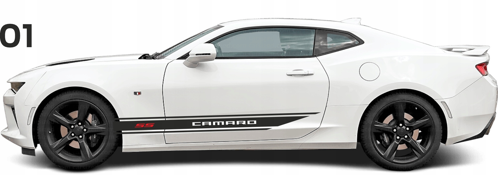 Naklejki Pasy na bok Chevrolet Camaro SS 01