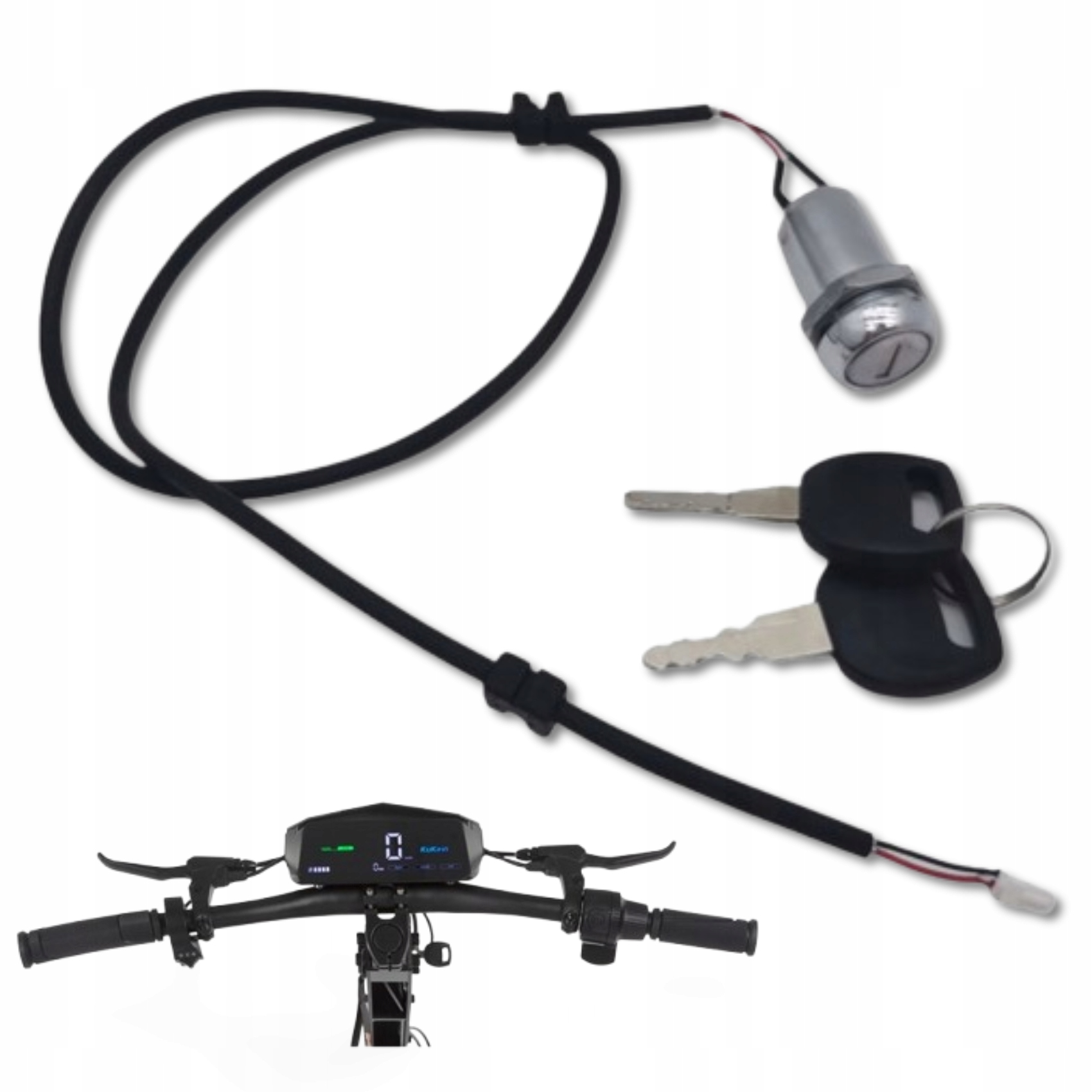 Stacyjka Do KuKirin G4 Zestaw Stacyjka 2 Klucze Oryginalna 70cm