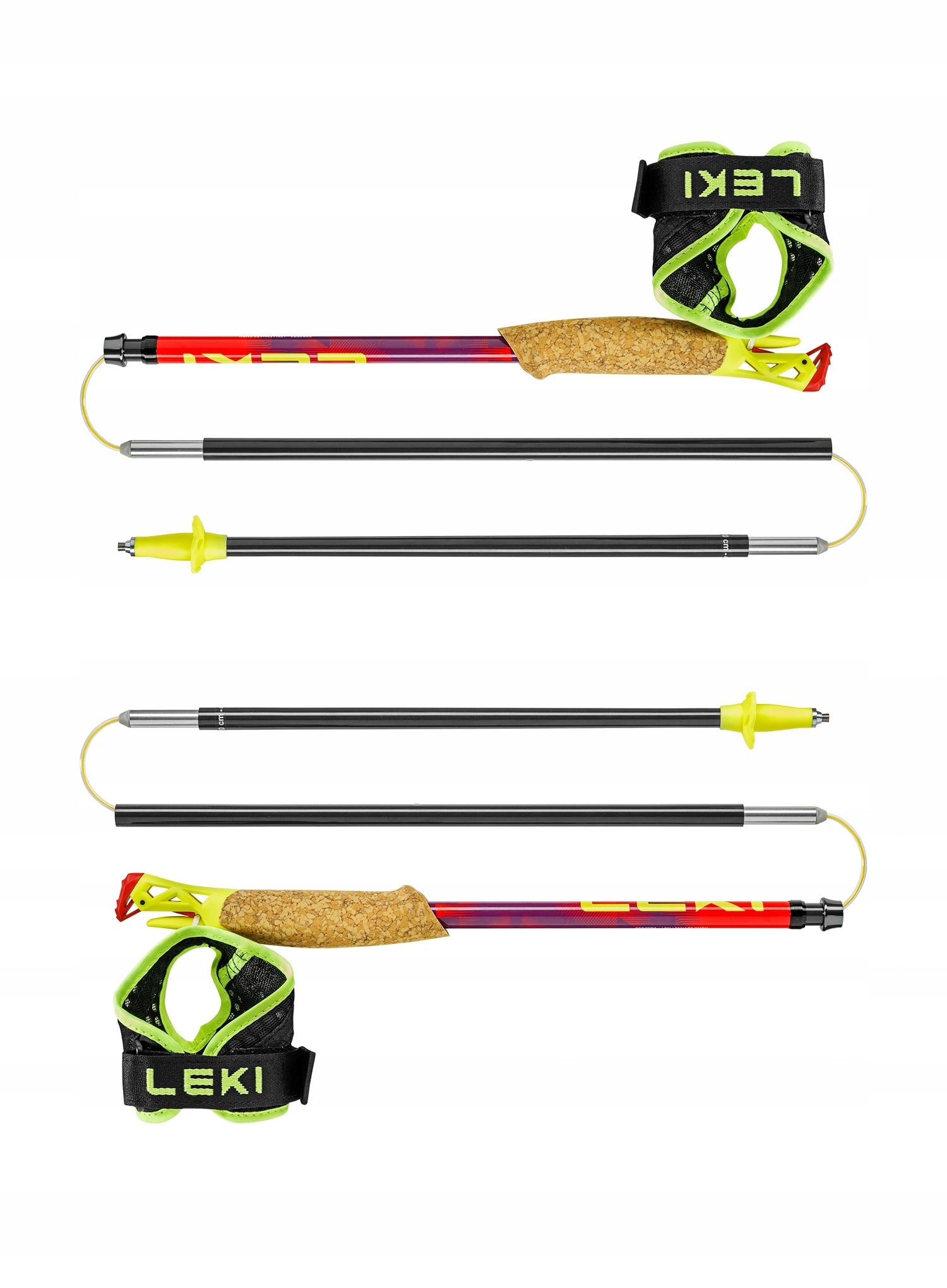 Běžecké hole Leki Ultratrail FX.One Superlite red/violet 120 cm
