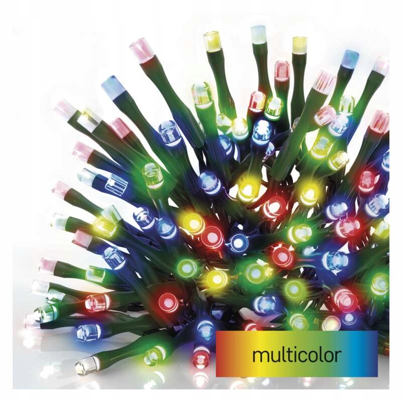 

Lampki choinkowe klasyczne 500LED multikolor timer
