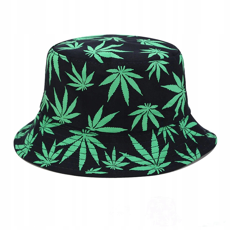 

A11 Kapelusz rybacki Bucket Hat - liście Marihuany