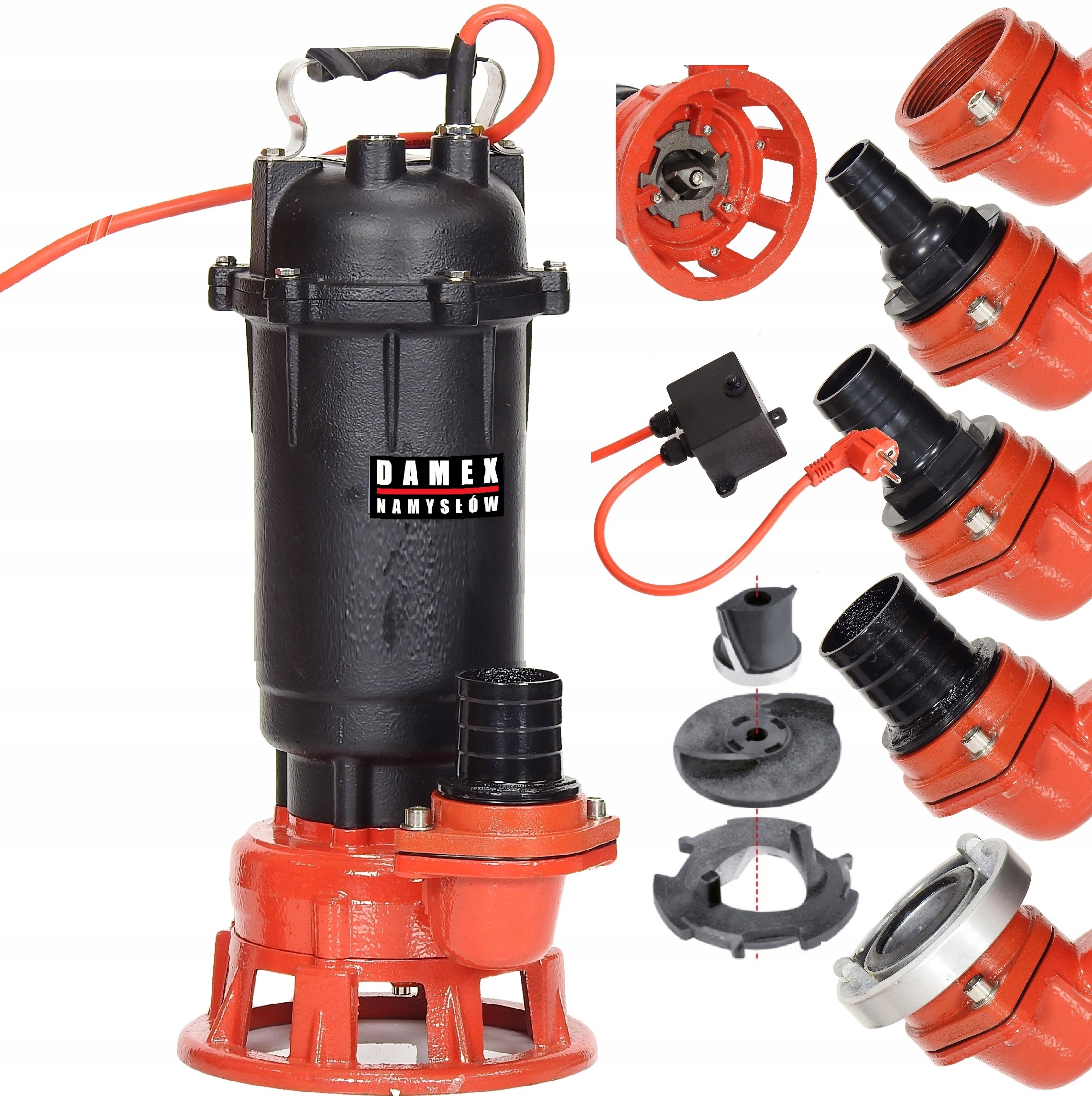 Pompa PX5000 Do Wody Brudnej Ścieków Szamba Rozdrabniacz 100%MIEDŹ Żeliwna