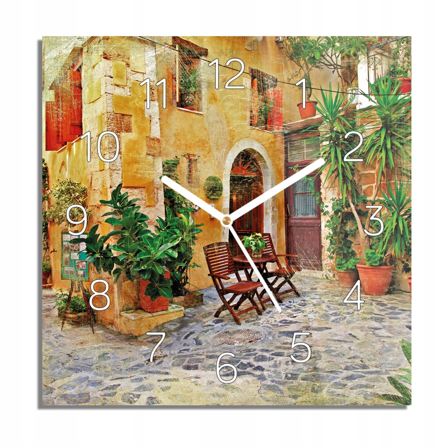 

Uliczka juka grafika foto-zegar do pokoju 30x30