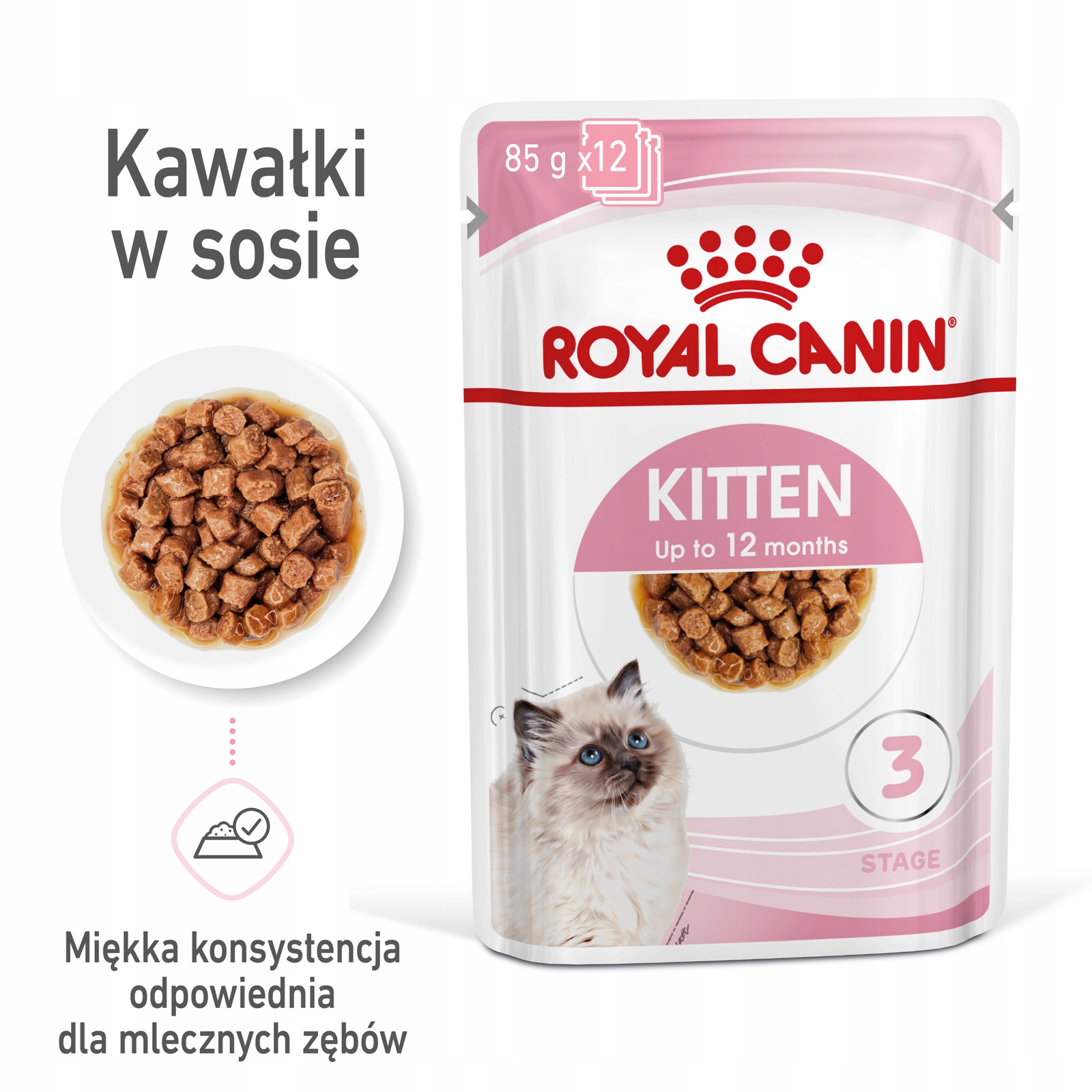 Royal Canin Kitten Instinctive v omáčce 12x85 g