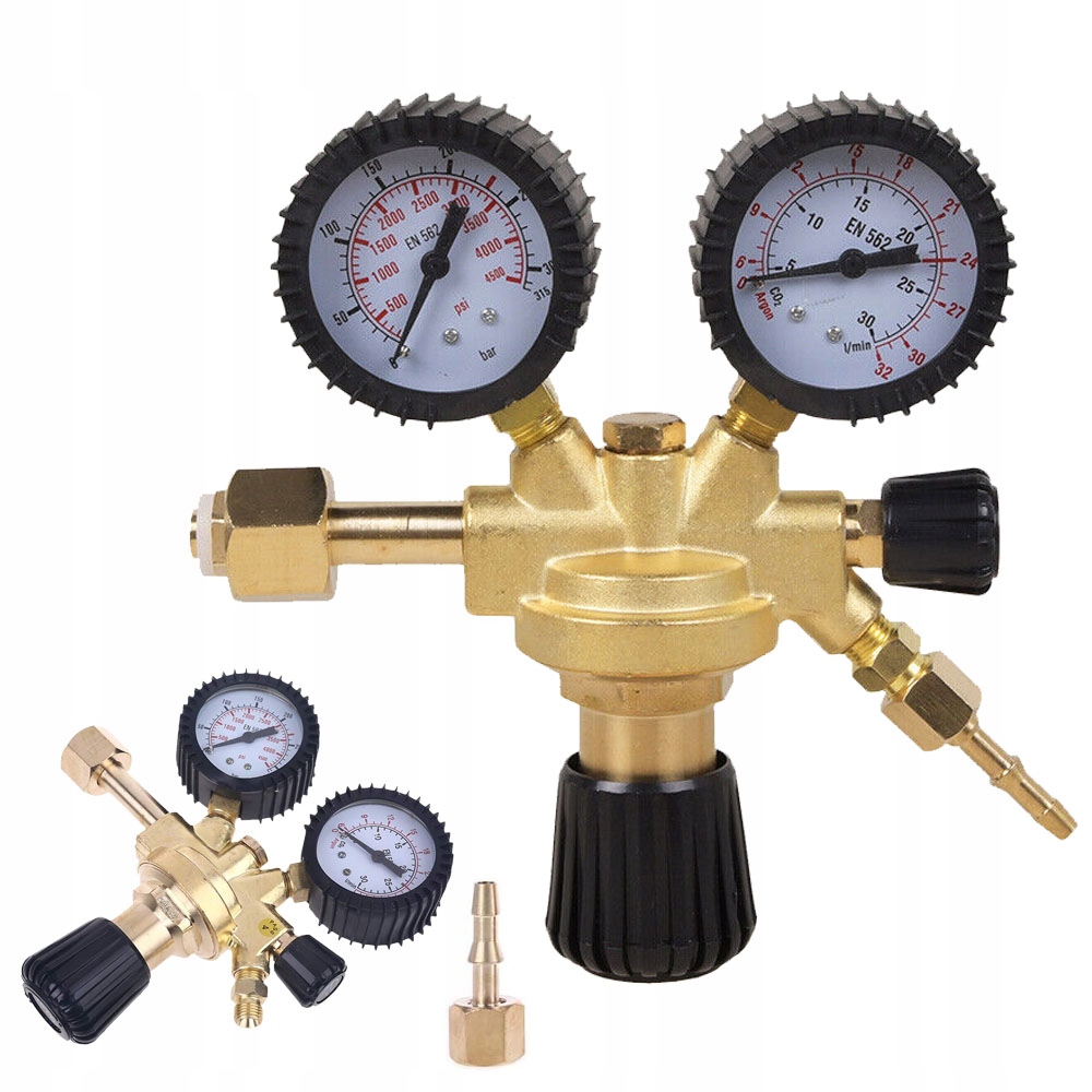 Reduktor CO2 argonu oxidu uhličitého CO2/Ar s 2 manometry pro Mig Mag Tig
