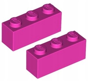 

Lego Klocek 1x3 Ciemny Różowy (3622/4618655) x2