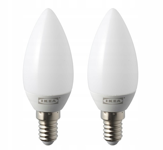 

Ikea Żarówka Led 2szt. E14 200lm Żyrandol Strala