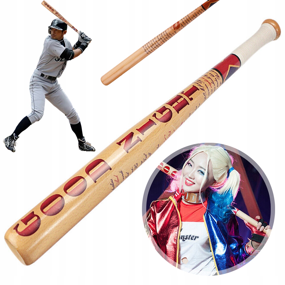 84 cm Drewniany Kij Baseballowy Drewniany Kij do Softballu Rakieta Sportowa