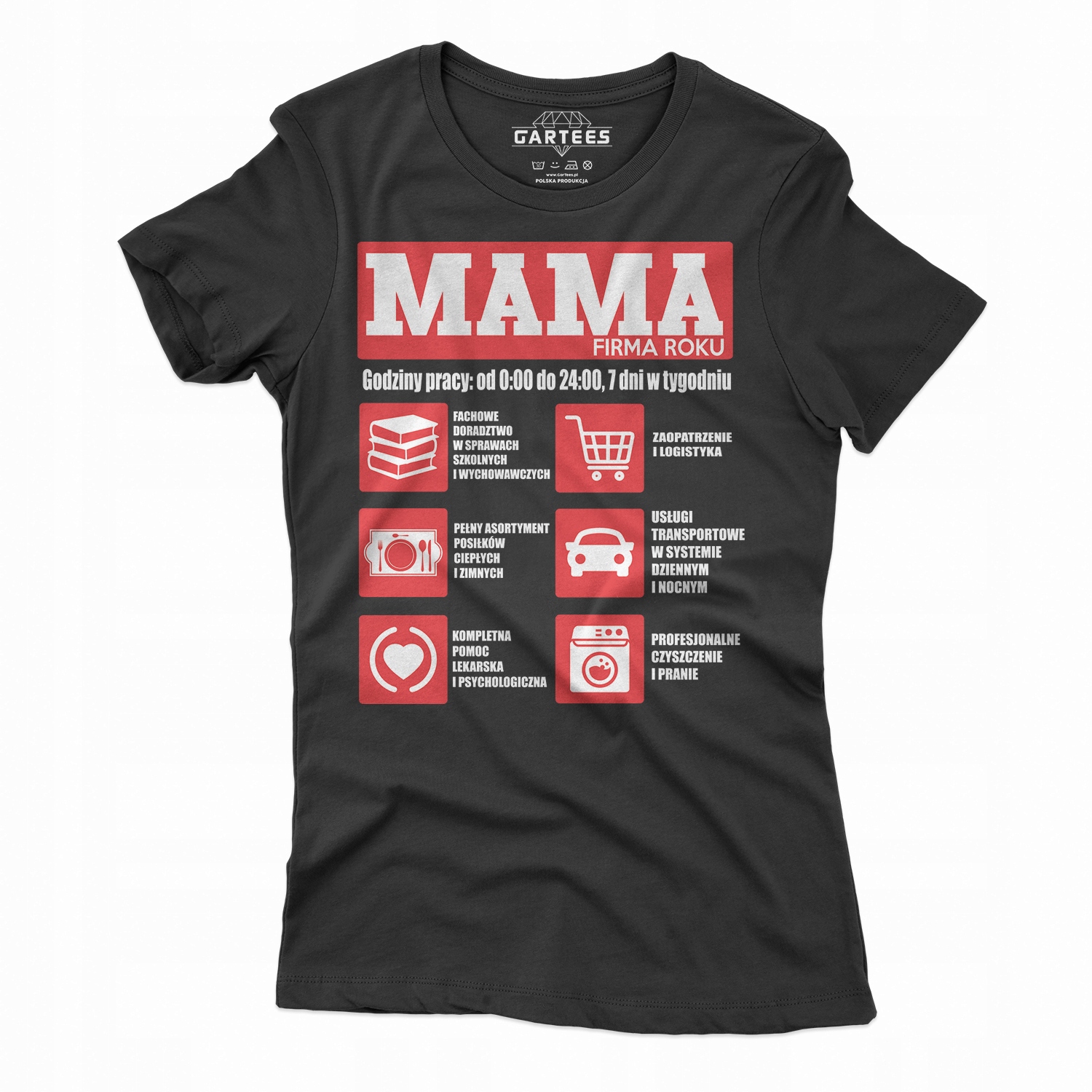 

Koszulka Damska Tshirt Mama Firma Roku Prezent