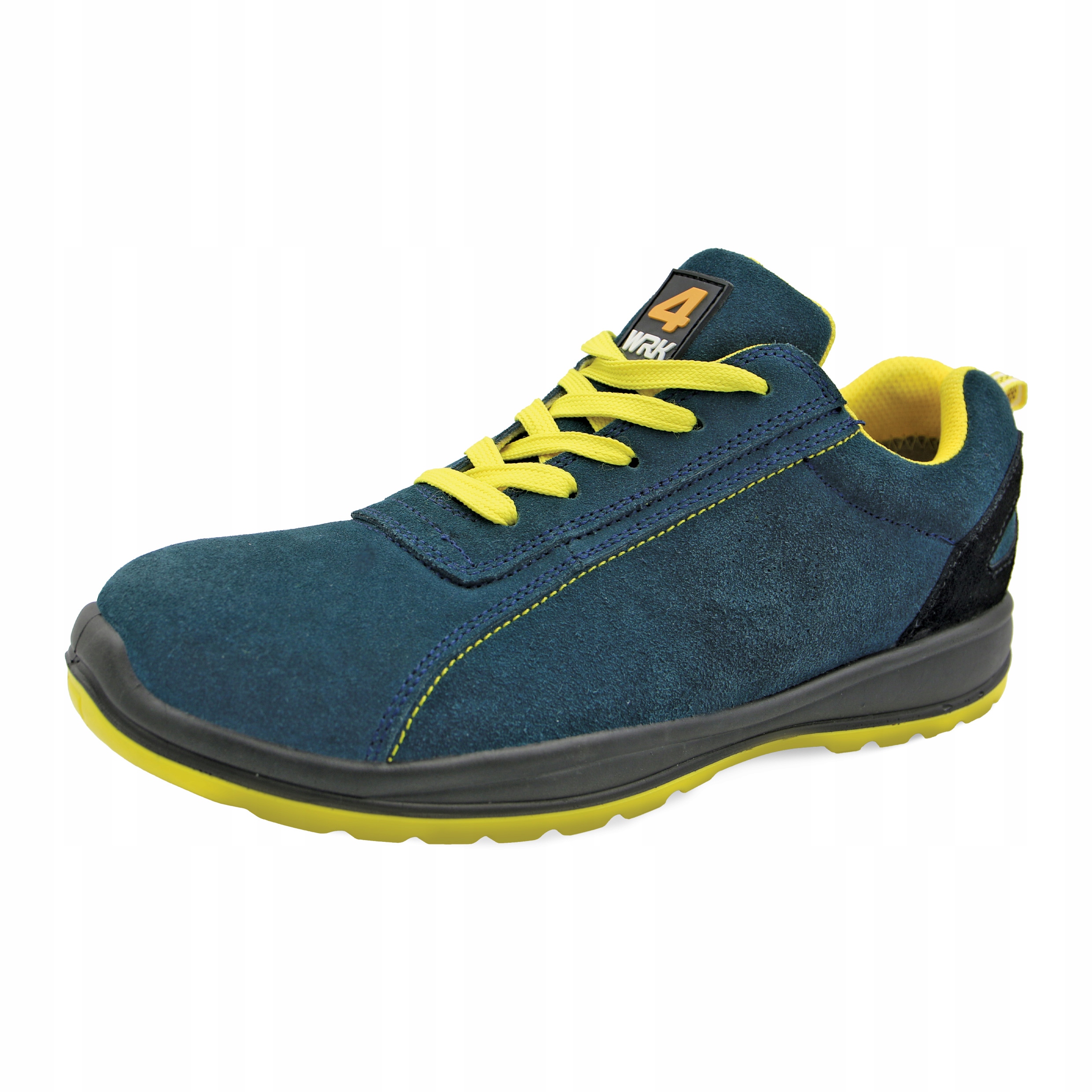 BUTY SKÓRZANE półbuty ROBOCZE BHP SPORTOWE zielone BEZ PODNOSKA lekkie R43