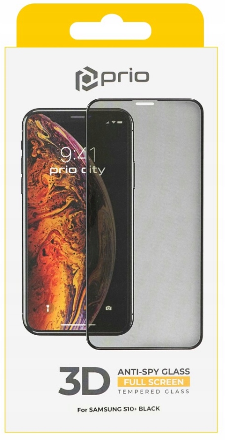 

Szkło Hartowane 3D Anti-spy Samsung S10 Czarne