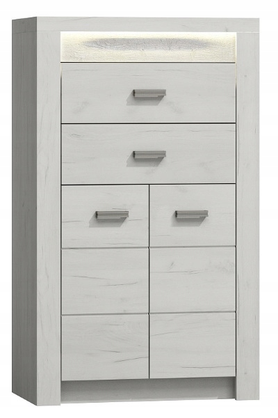 Komoda INDIANAPOLIS I6- KRAFT BIAŁY