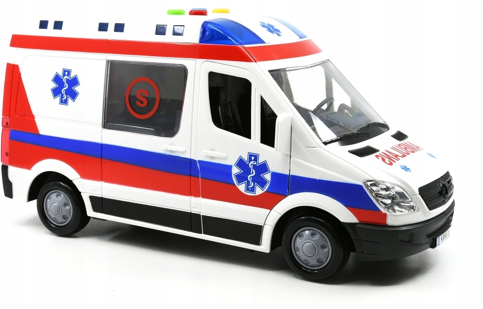 POGOTOWIE KARETKA AMBULANS MÓWI PO POLSKU ŚWIECI Marka Mega Creative