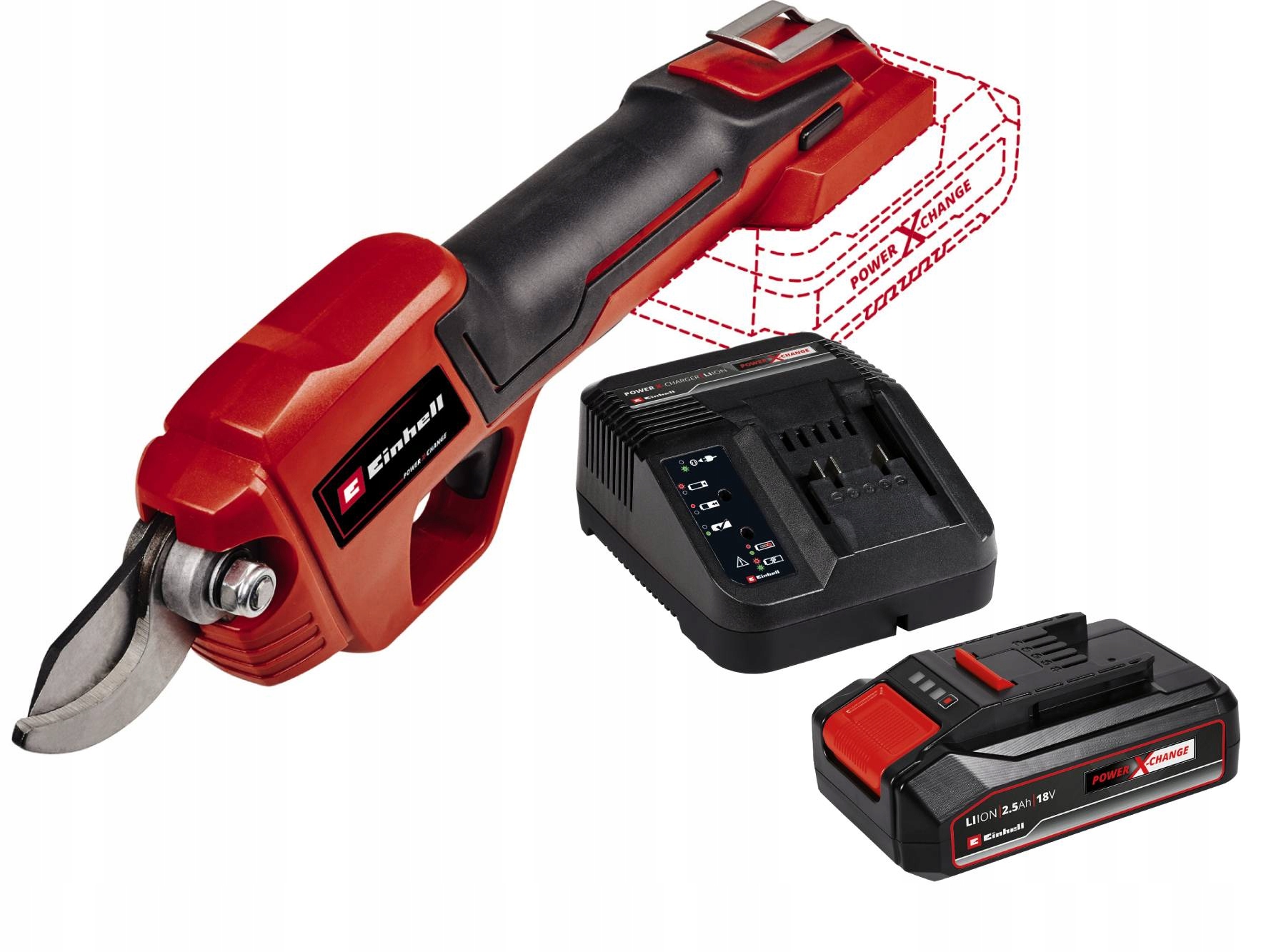 

Sekator nożyce do gałęzi aku Einhell Ge-ls 18 Li