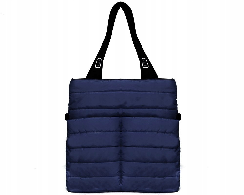 TOREBKA SHOPPERKA PIKOWANA WOREK SOLOME GRANATOWY