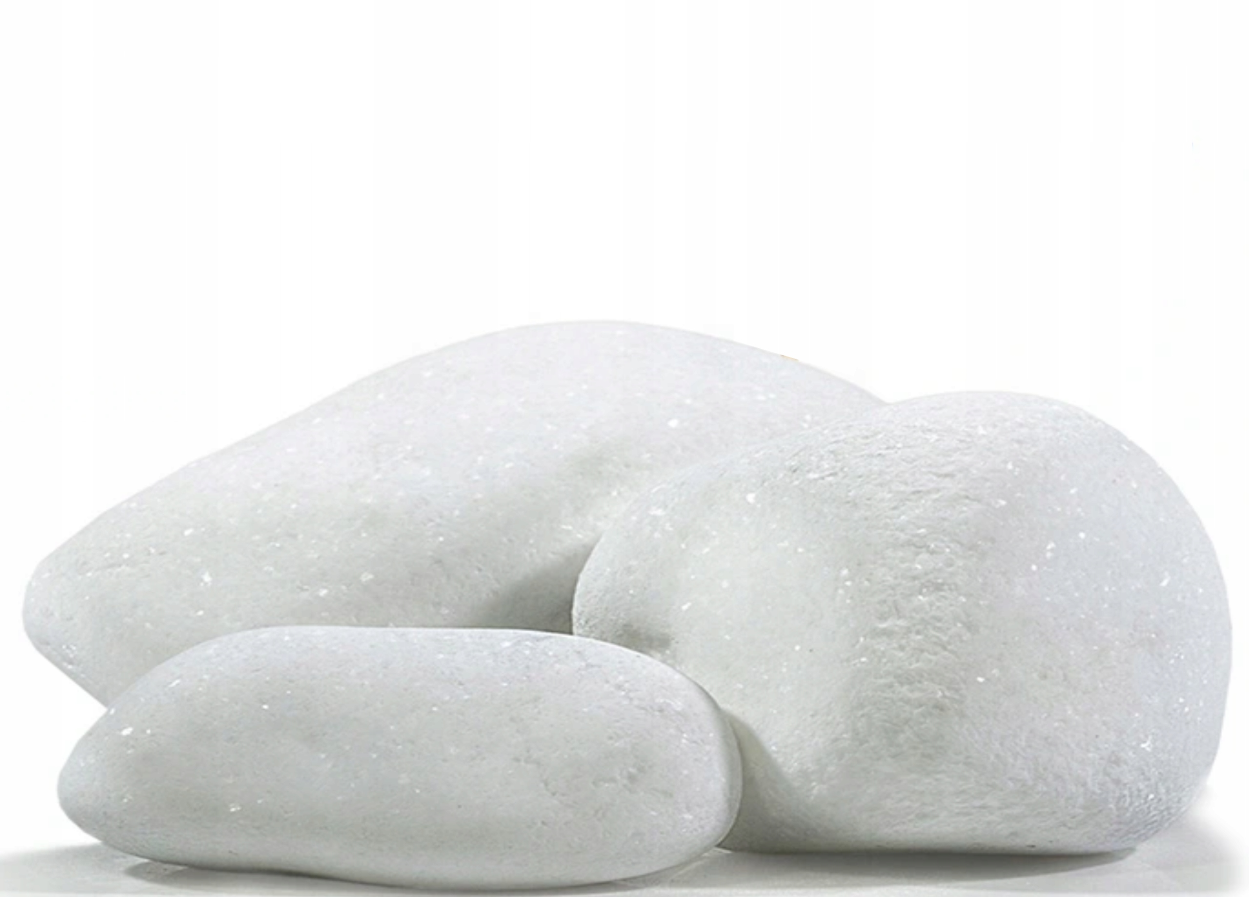 

kamień biały thassos błyszczący snieżnobiały 10kg